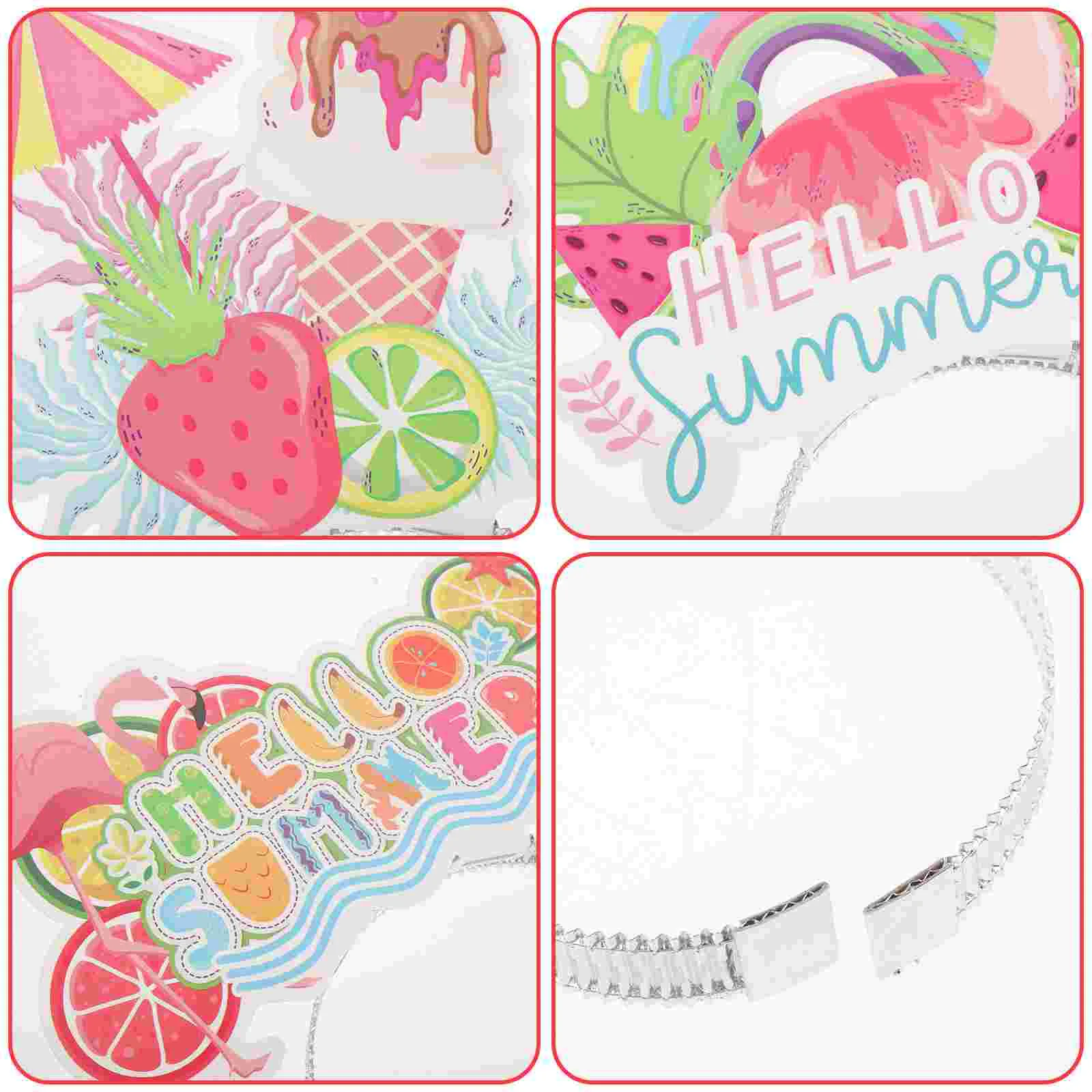 6-шт гавайская повязка на голову летняя для девочек реквизит фотосессии с