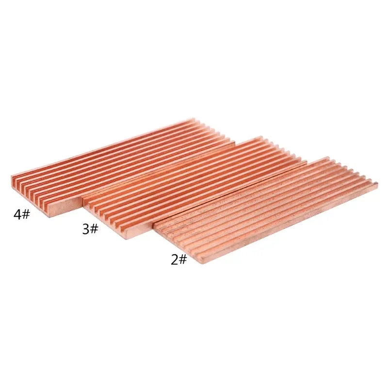 

Pure Copper Heatsink Cooler Heat Sink Thermal Conductive Adhesive for M.2 2280 PCI-E NVME SSD 2/3/4mm