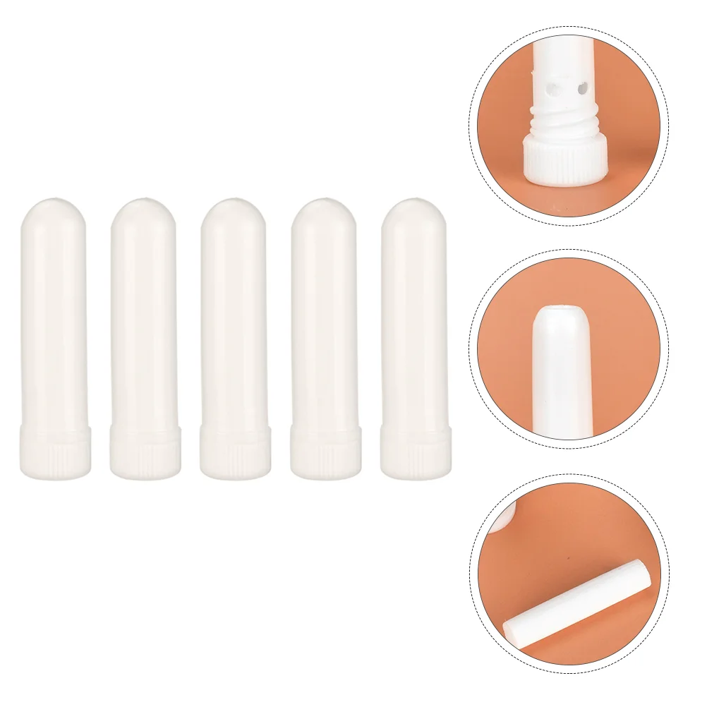 

Inhalers Inhaler Nasal Oil Essential Aromatherapy Tubes Empty Stick Refillable White Aroma Peppermint Vapoinhaler Diffuser Mini