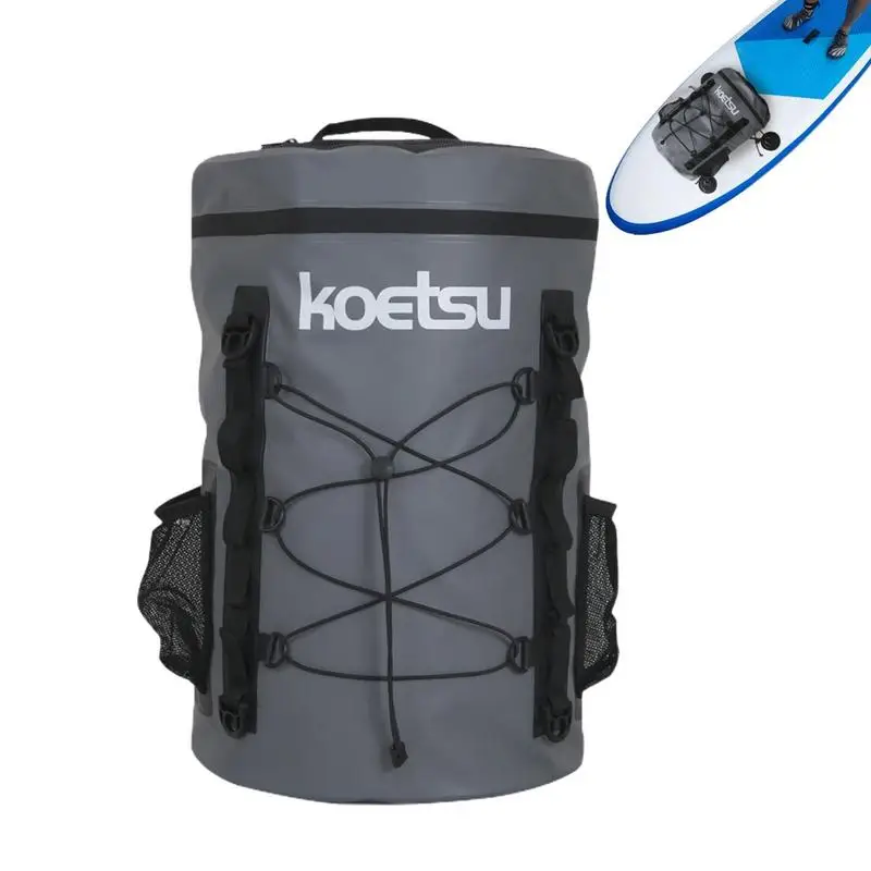 

Сумка для Переноски Весла, 40 л, водонепроницаемая вместительная Портативная сумка для плавания на молнии с сетчатыми карманами