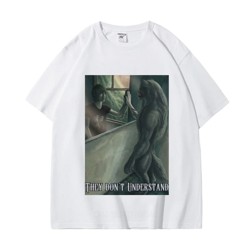 Забавные футболки с рисунком волка в стиле Харадзюку Винтажная футболка