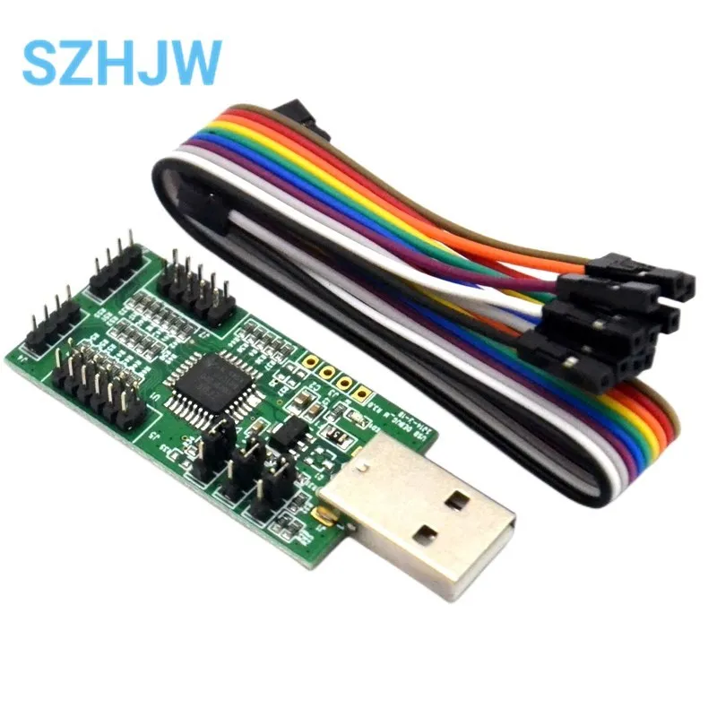 USB к UART I2C SPI с 4-сторонним ADC 4-сторонним цифровым входом PWM 8 и тестовым программным обеспечением nRF2401
