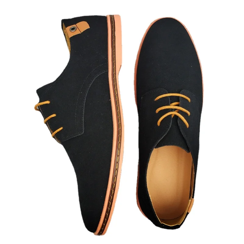 

2022 Spring Suede Leather Men Shoes Oxford Casual Shoes Classic Sneakers Comfortable Footwear Dress Shoes Large Size Flats