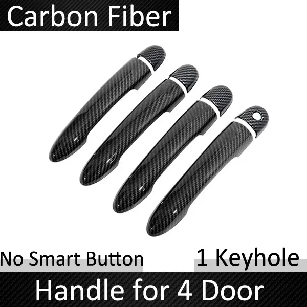 

Аксессуары для Renault Clio 3 III 2005–2014 гг., ручка из искусственного углеродного волокна или хромированная дверная ручка, автомобильные аксессуары