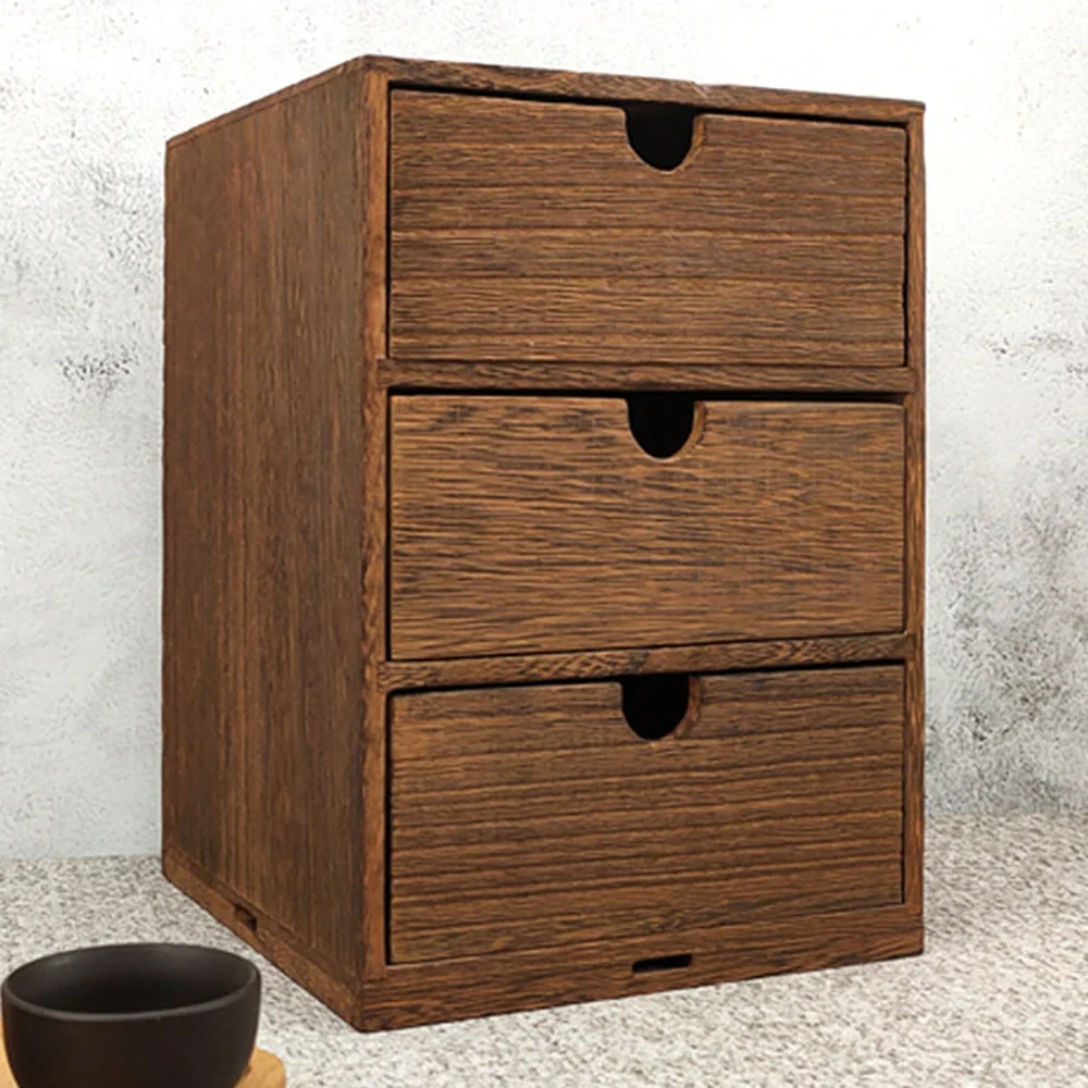 

Деревянный ящик для хранения, деревянный комод с ящиками, органайзер для ювелирных изделий, косметики, для офиса и дома
