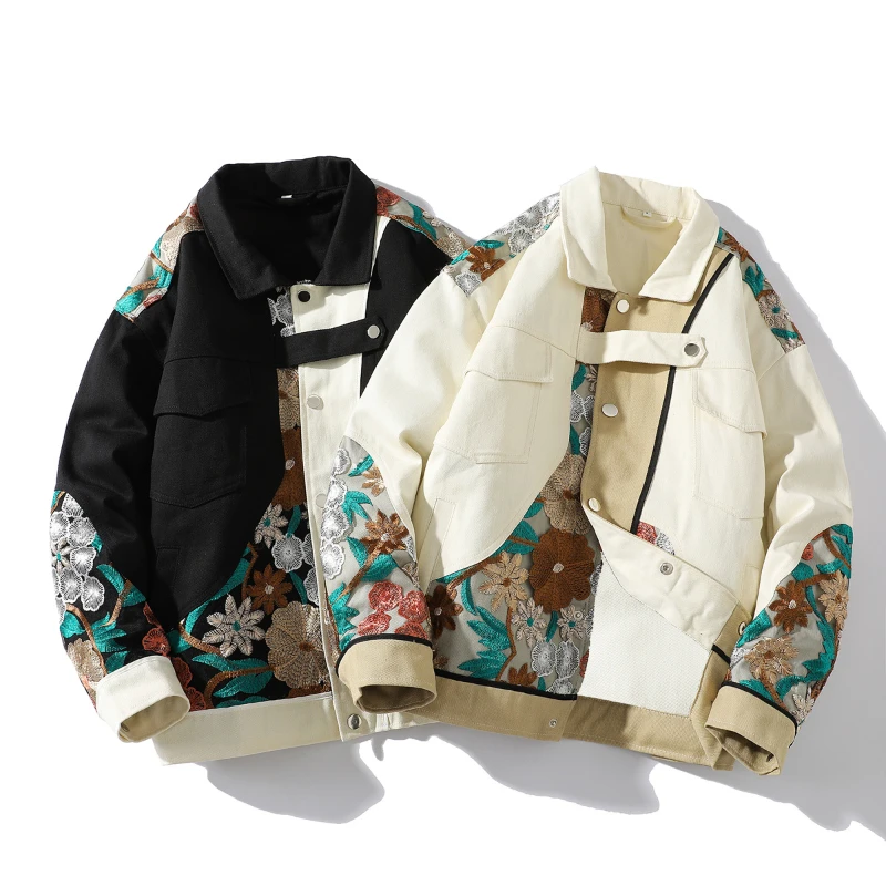 Autumn and Winter 2022 Men's Wear Season China-Chic Embroidered Cotton Suit Thickened Coat Fashion Brand Couple Cotton Suit