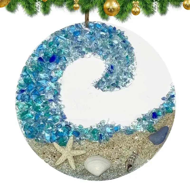 Морской стеклянный ловец солнца океанская волна орнамент пляжная тема украшение