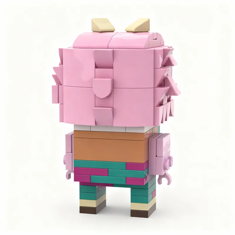 144 шт. MOC Мина Ашидо BrickHeadz - Модель из строительных блоков по мотивам Моя геройская академия - Подарок на Рождество, идея для подарка на день рождения, для демонстрации. (art.: 3920dccd34fec) - 3920dccd34fec