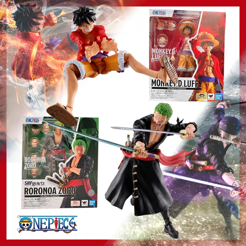 

Фигурки Bandai S H фигурок, цельная обезьянка D, Луффи, ророноа, Зоро, аниме, фигурки, подарки для детей, игрушки