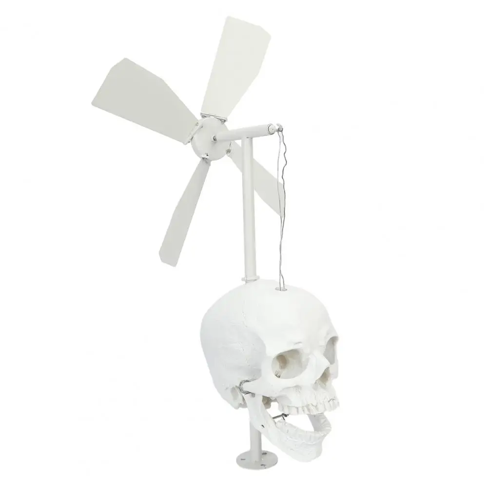 

Yard Skull Decoration Halloween Metal Skull Windmill Whirligig Garden Decor with Spooky Spinner Unique Yard for Halloween