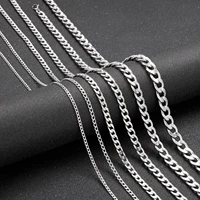 mens cuban chain necklace stainless steel mens ladies punk silver mens collar necklace jewelry gift for him