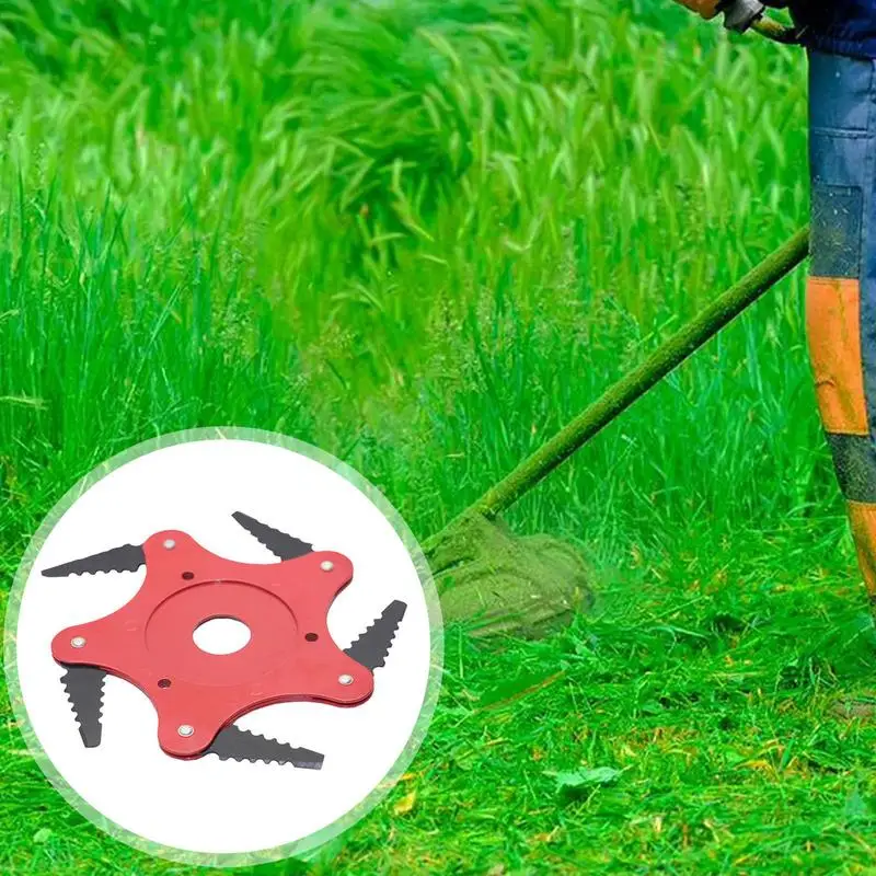 

New Steel Blade Weed Trimmer Grass Trimmer Head Replacement Manganese Steel Cutter Head Grass Eater Lawn Mower Machine Tools