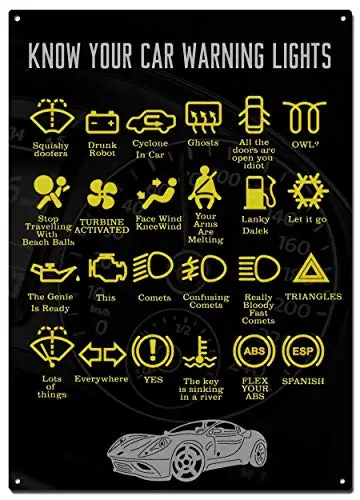 

Your Car Dashboard Metal Tin Signs, Motor Poster, Decorative Signs Wall Art Home Decor