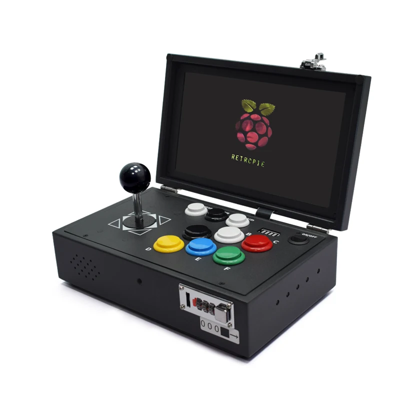 

Raspberry Pi 4B 10 Inch LCD Video Game Console to TV Includes 16000 Games Installed Batocera Linux Mini Arcade Machine