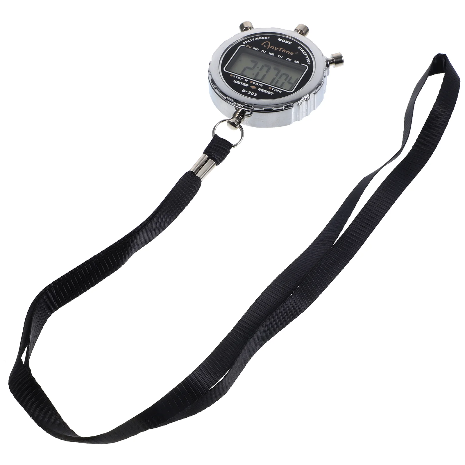 

1PC Metal Electronic Stopwatch Waterproof Handheld LCD Chronograph Digital Timer