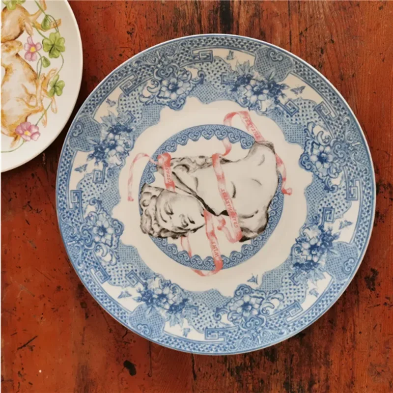 качественная декоративная тарелка Greek Bacchus подвесная бытовая посуда для завтрака