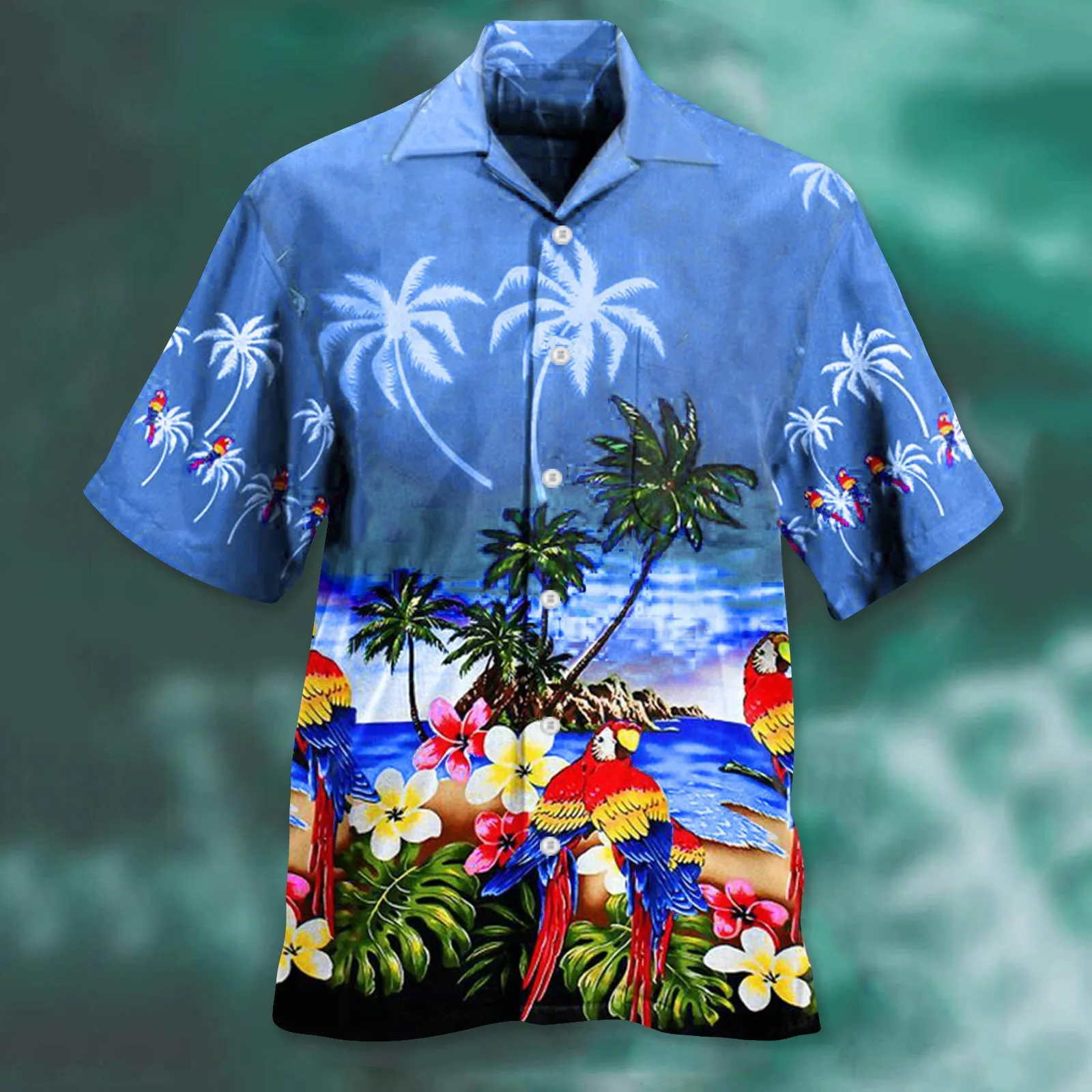 

Hawaiian Beach Shirt 3d Print Button Shirts Lapel Collar Shirts For Men Short Sleeve Camisas Blusas Beachwear Fashion Tops New