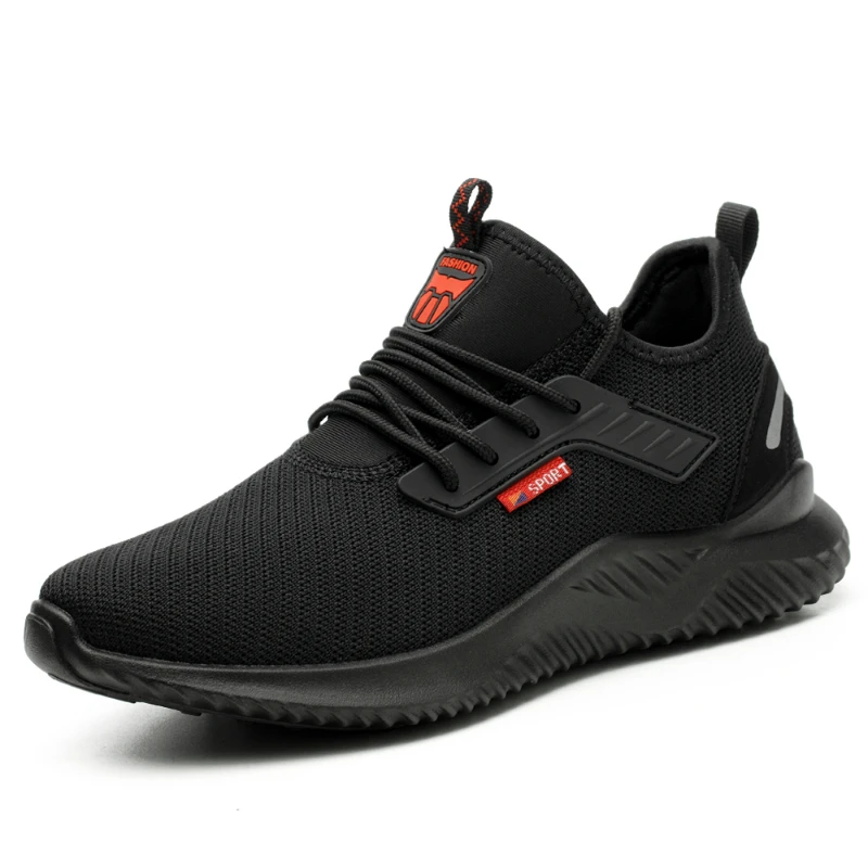 

Work Safety Shoes Anti-Smashing Steel Toe Puncture Proof Construction Lightweight Breathable Sneakers Shoes Men Women Is Light