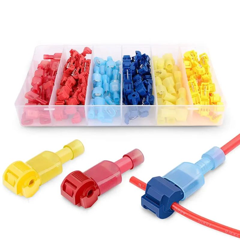 

T Tap Type Electrical Connector Fast Wire Terminal Splice and Insulated Male Female for Car Connecting Line