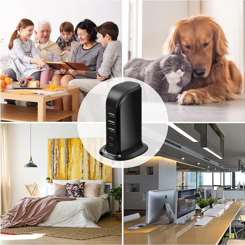 1080P Full HD Wi-Fi мини-камера с USB зарядным устройством 5 портов настенное зарядное