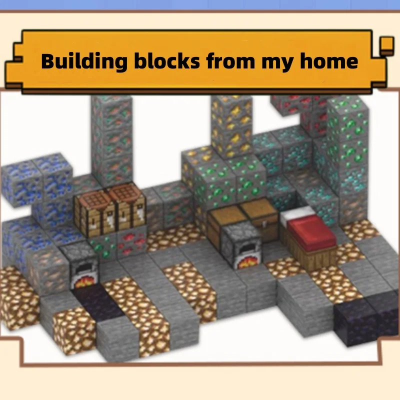 Креативные магнитные строительные блоки кирпичи моя всемирно известная сцена