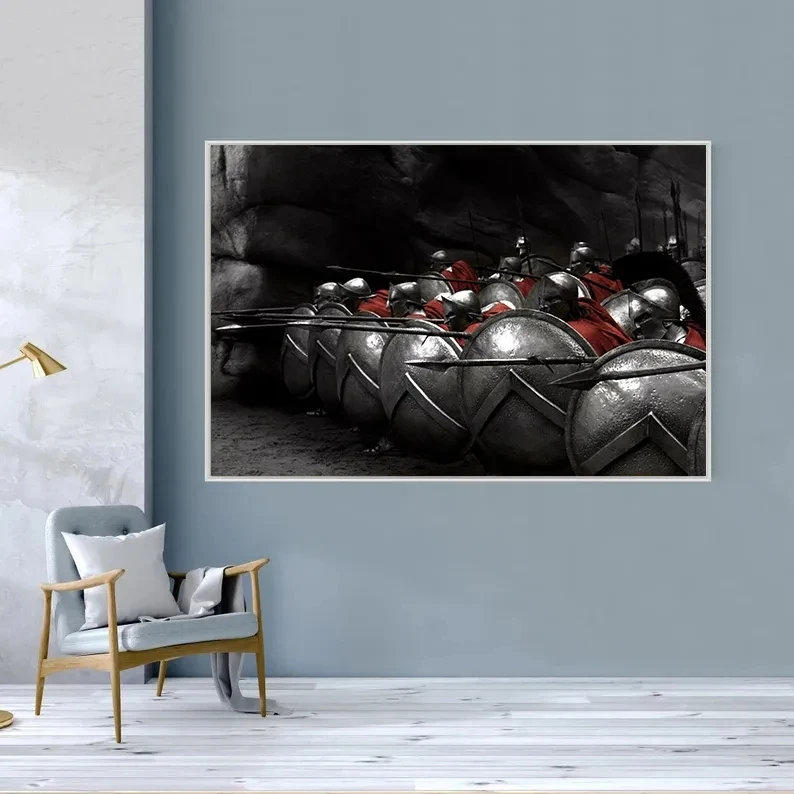 Древнегреческая мифология King Leonidas Спартанский солдат воины холст картина маслом