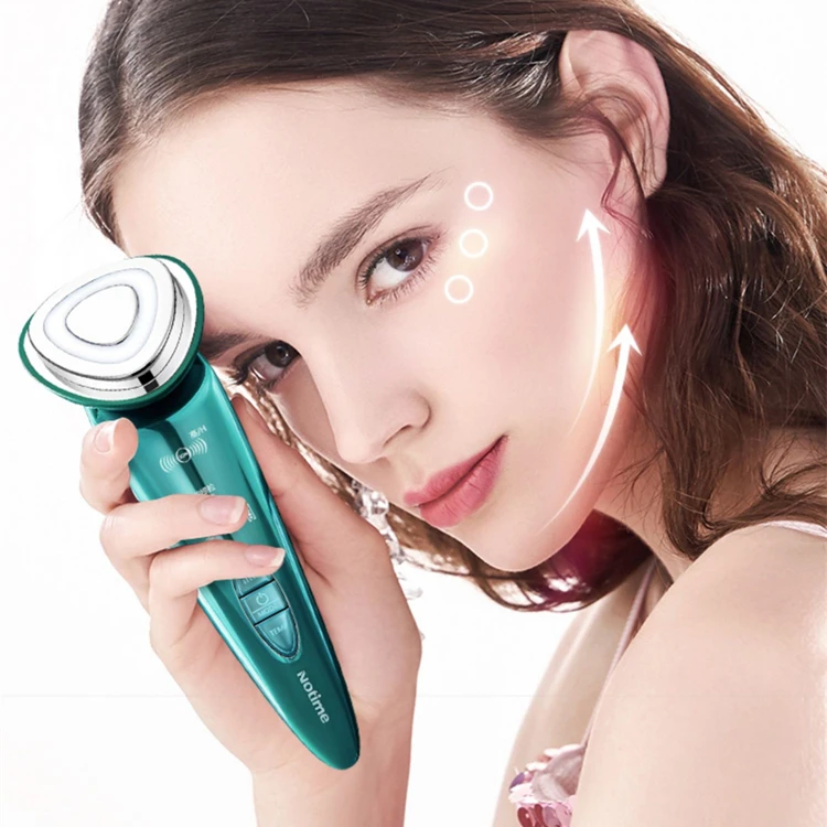 

notime rejuvenation face lift ems anti wrinkle ultrasonic led clean face portable home women ems beauty device