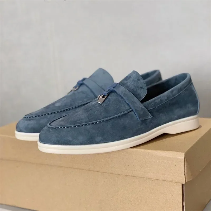 Women Soft Sole Flat Shoes High-quality 2023 Spring Autumn New Cashmere Upper Classic Ladies Comfortable LP Loafers