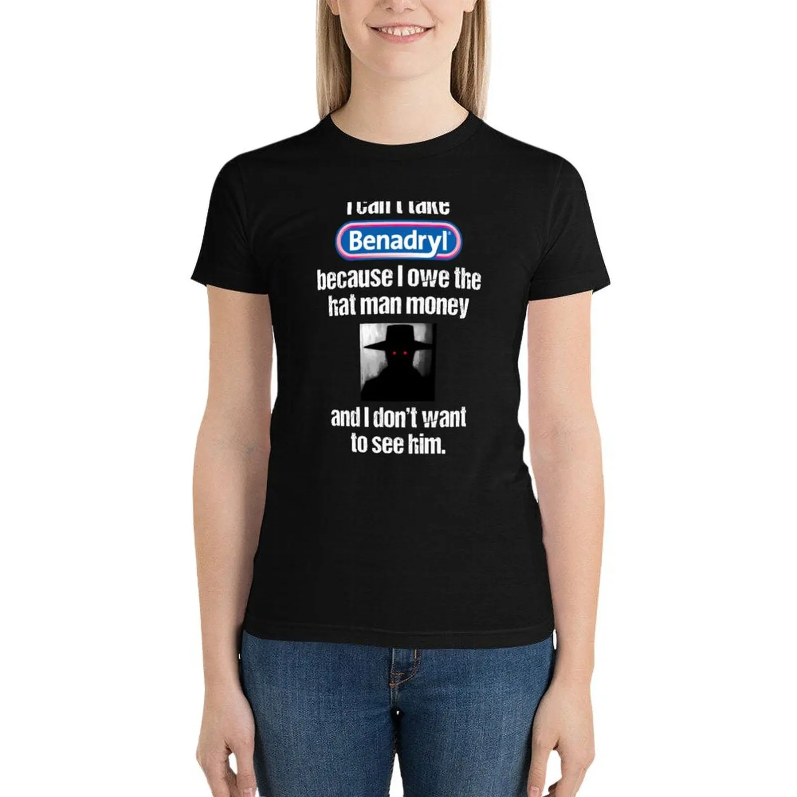 Я не могу взять Бенадрил потому что я должен шляпу мужские деньги футболки милые