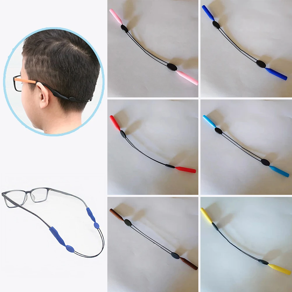 

1 шт., эластичные силиконовые ремешки для очков
