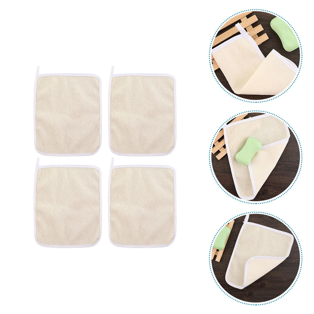 

Body Towelscrubbers Towels Exfoliating Scrubbing Mud Scrub Bath Side Washclothes Double Scrubber Shower Foaming Tools Washcloth