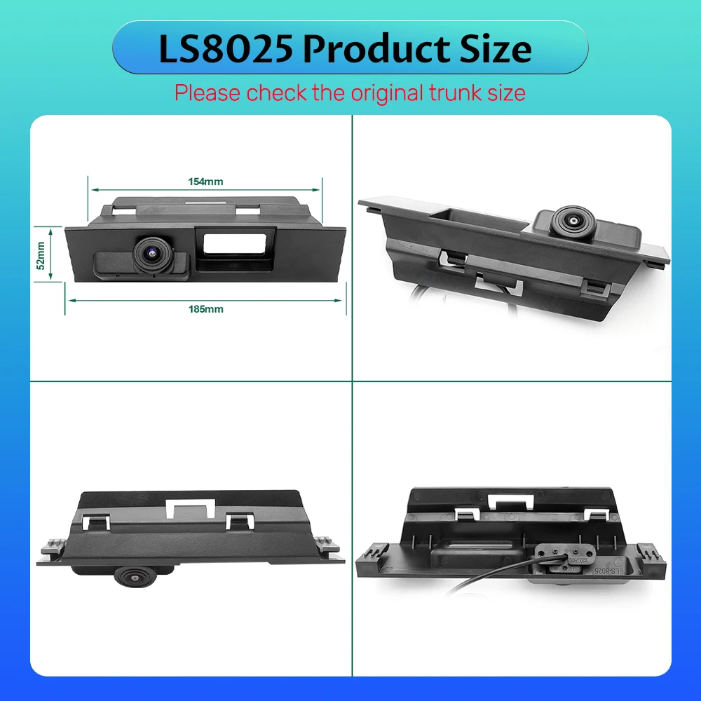 170-градусный MCCD AHD 1080P ручка переключателя багажника автомобиля камера заднего