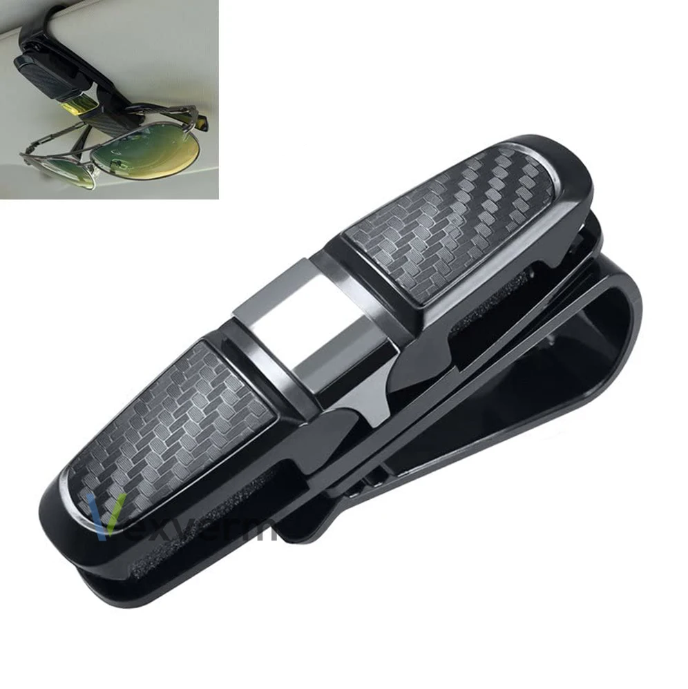 

Auto Glasses Holder Portable Ticket Card Clamp Car Sun Visor Sunglasses Clip ABS Eyeglasses Case Car Mout 2022 New Arrival