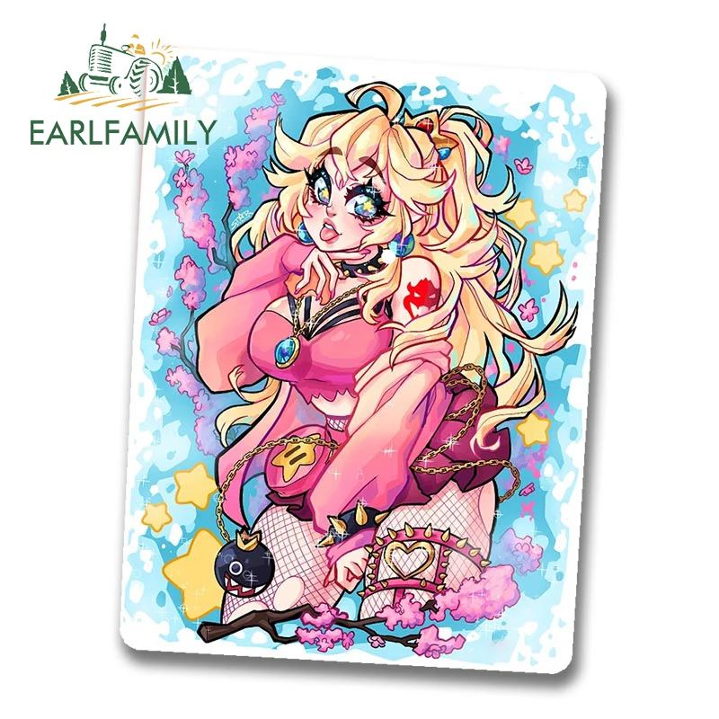 

EARLFAMILY 13 см x 10 см мультяшное аниме персиковая девушка карта наклейка на шлем ноутбук мотоцикл велосипед ноутбук автомобиль наклейка JDM крафт...