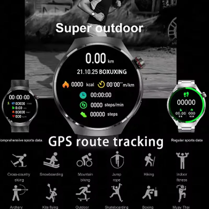 Фото GPS-браслет Sport NFC SmartWatch для Motorola Moto G5S Tecno Pop 5X Мужской подарок Bluetooth-телефонный звонок в Ultimate Design Смарт-браслет №4