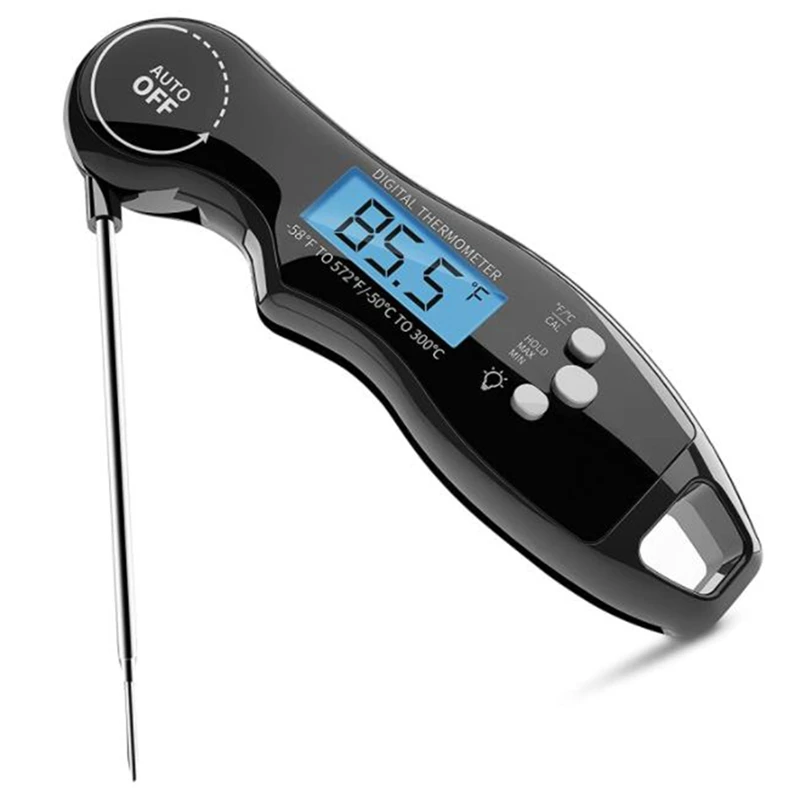 

Термометр для мяса, цифровой термометр мгновенного считывания IP67, водонепроницаемый с зондом, термометр для барбекю, курения, приготовлени...