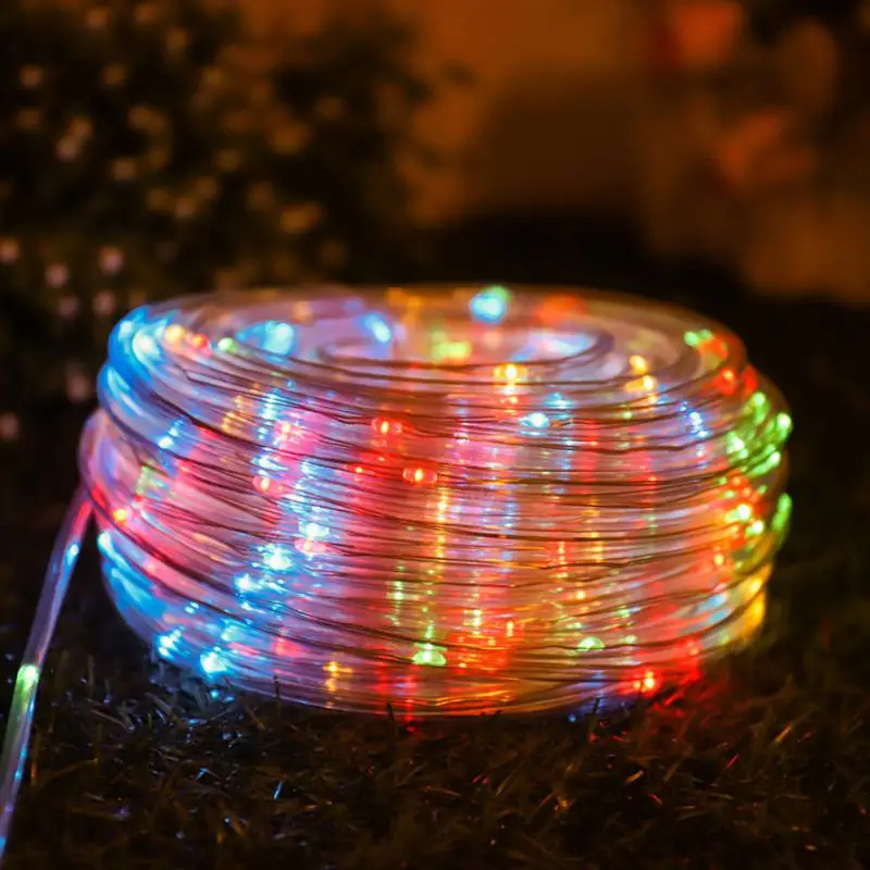 LED Solar Copper Wire String Lights USB Fairy Garland Tree Lamps For Festival Wedding Party Outdoor Indoor Christmas Decoration
