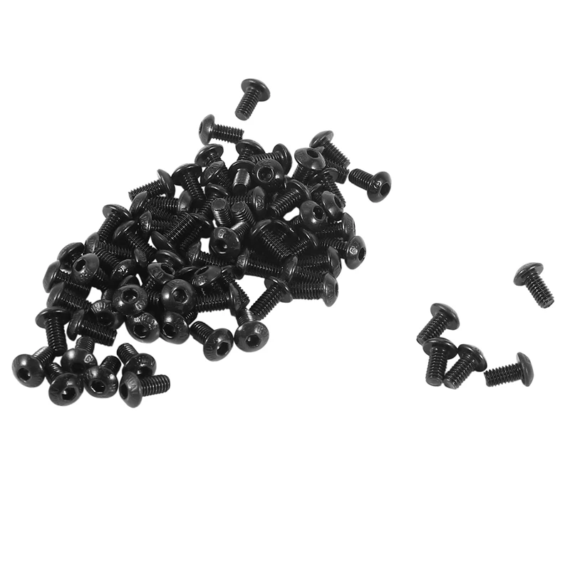 

M4 X 8Mm Alloy Steel Hex Bolt Socket Head Cap Screws Black 200 Pcs
