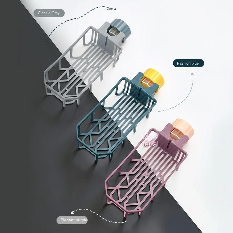 

Racks Hanging on a Faucet Kitchen Innovative Sink Drain Rack Punch-Free Dishwashing Cloth Sponge Brush Sink Storage Rack