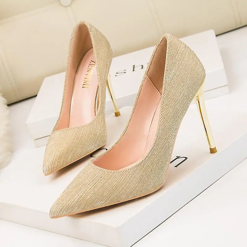 

2022 модные дизайнерские туфли на высоком каблуке 10 см, модные свадебные туфли на шпильке, привлекательные туфли с острым носком для банкета, ...