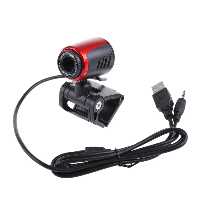 

30 FPS USB 2.0 Webcam Built-in Microphone for Desktop Laptop Computer Drive-free