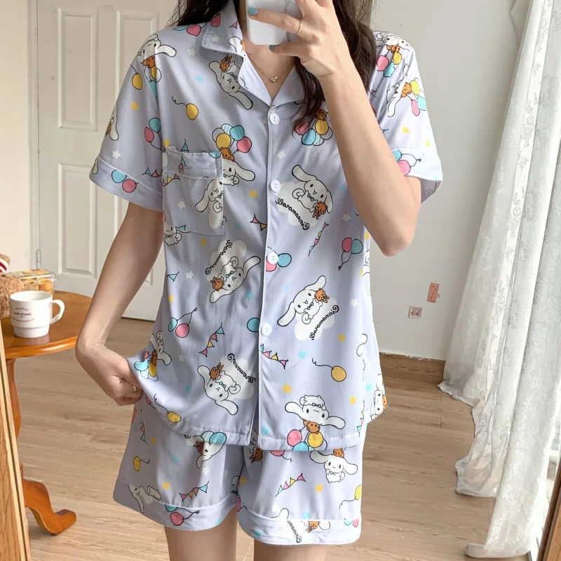 

Women's Sleepwear Women's 5008# Double Short Open Chest Milk Silk Spring Fashion home wear M L XL XXLCode