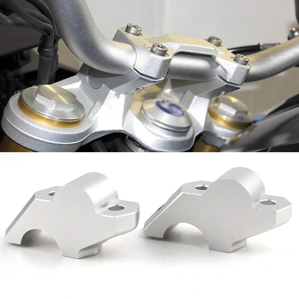 

Motorcycle 28mm Riser Clamp With Offset For F900R F900XR Handlebar Risers For BMW F850GS Adventure F850GS Height Adapter 2018-21