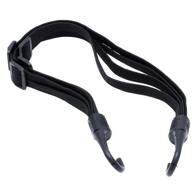 

Motorcycle Helmet Luggage Rope Helmet Strap Black Motorcycle Bungee Cord Bandage Retractable Elastic Strap With 2 Hooks