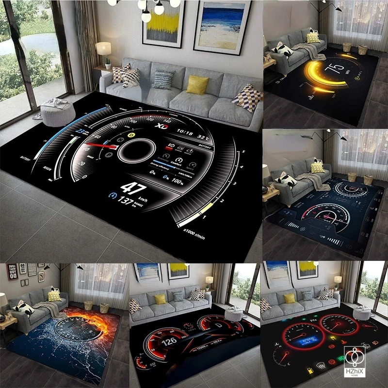 

Car Dashboard Carpet Motorcycle for Living Room Bedroom Non-slip Art Area Rug Bathmat Creative Door Mat Home Decor Decoration