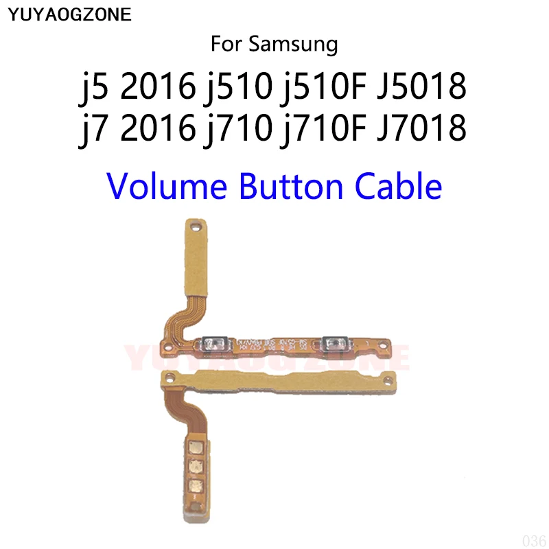 10 шт. для Samsung Galaxy J5 2016 J510 J510F J5108 J7 J710 J710F J7108 Кнопка питания переключатель громкости