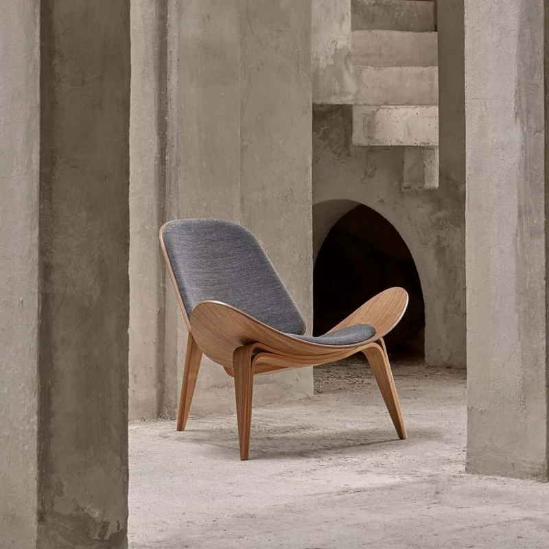 

Кожаное кресло Smile chair CH07, классическое дизайнерское кресло для отдыха