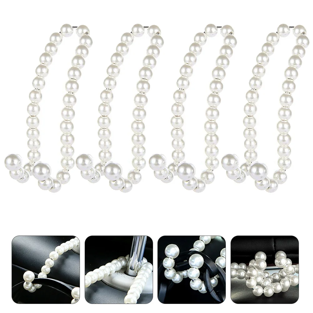 

2 Pairs Multi Hanger Car Hangers Tote Car Hooks Car Handbag Hook Heavy Duty Hanger Car Headrest Hooks