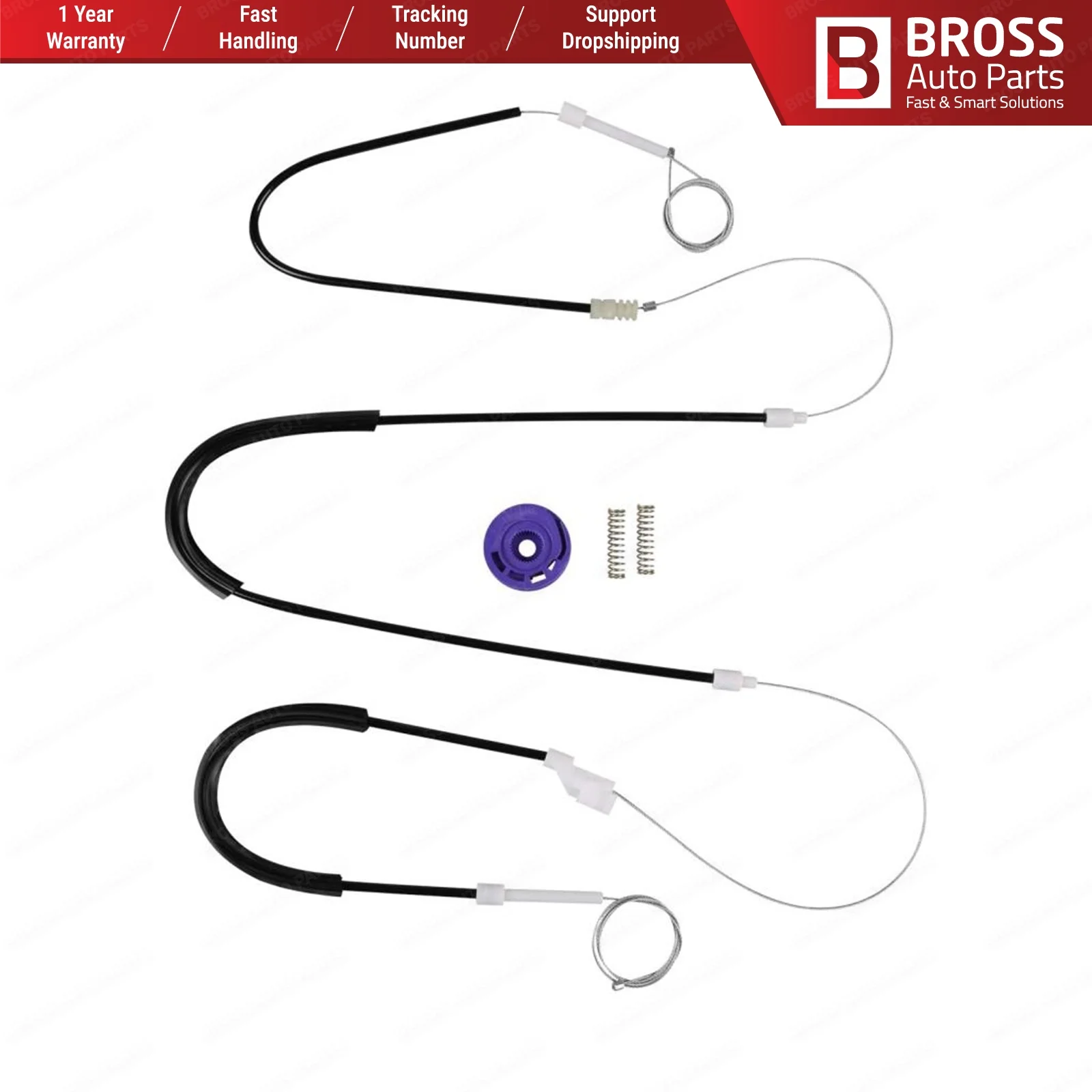 Bross автозапчасти BWR460 электрическая мощность регулятор окна Ремонтный комплект