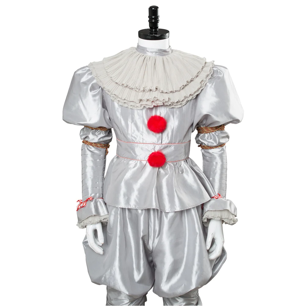 Костюм для косплея клоуна Pennywise из коллекции ужасов на Хэллоуин фантазийный